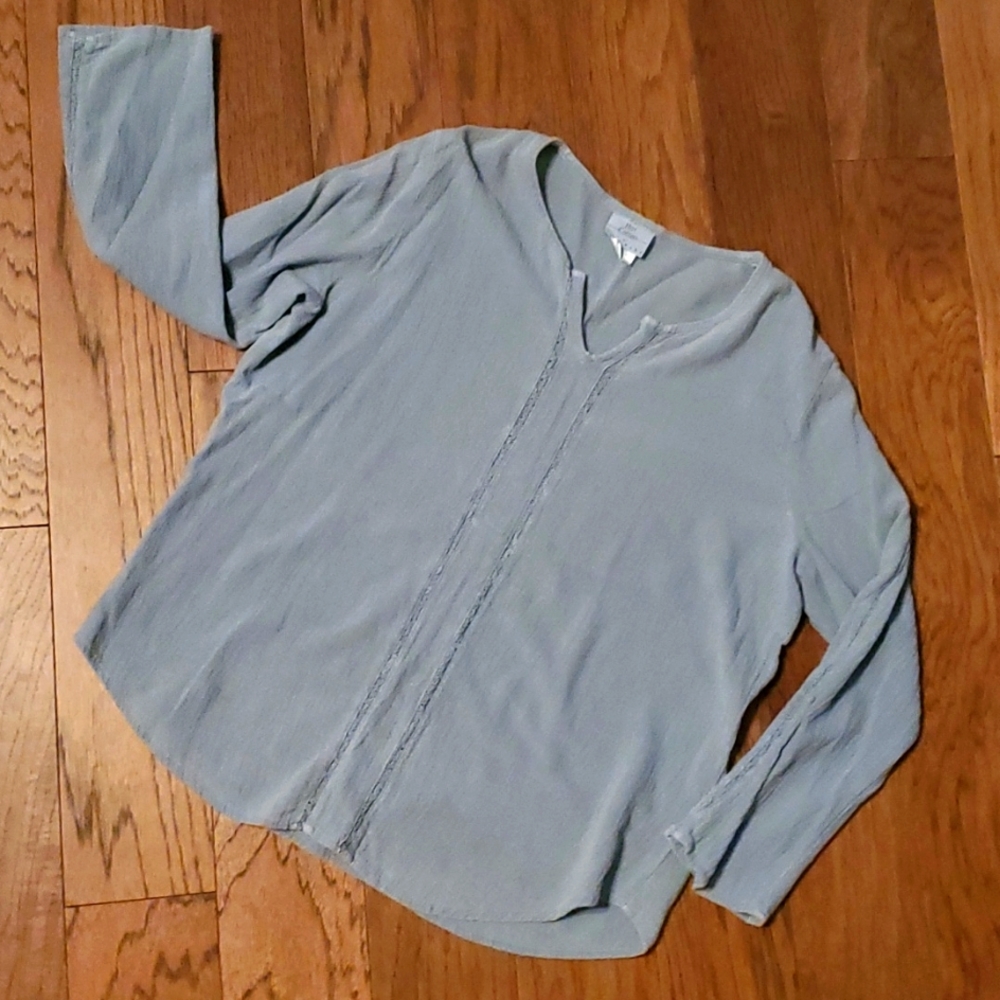 Hot Cotton Dusty Blue Top